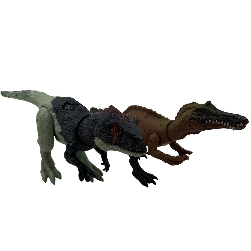 Mattel Jurassic World Wild Roar Irritator & Eocarcharia Dinosaur Figures